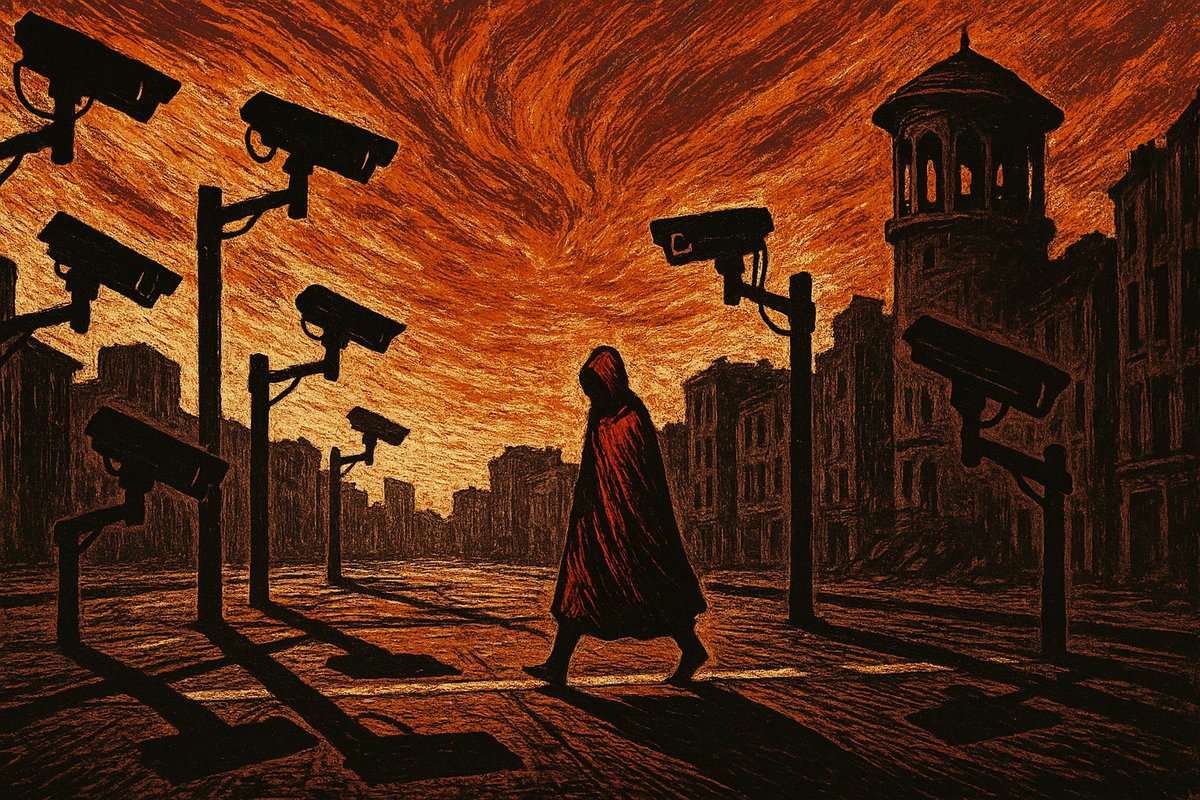 Illustration for: Flock Safety: el panóptico invertido de 127.000 cámaras — Yves Laurent