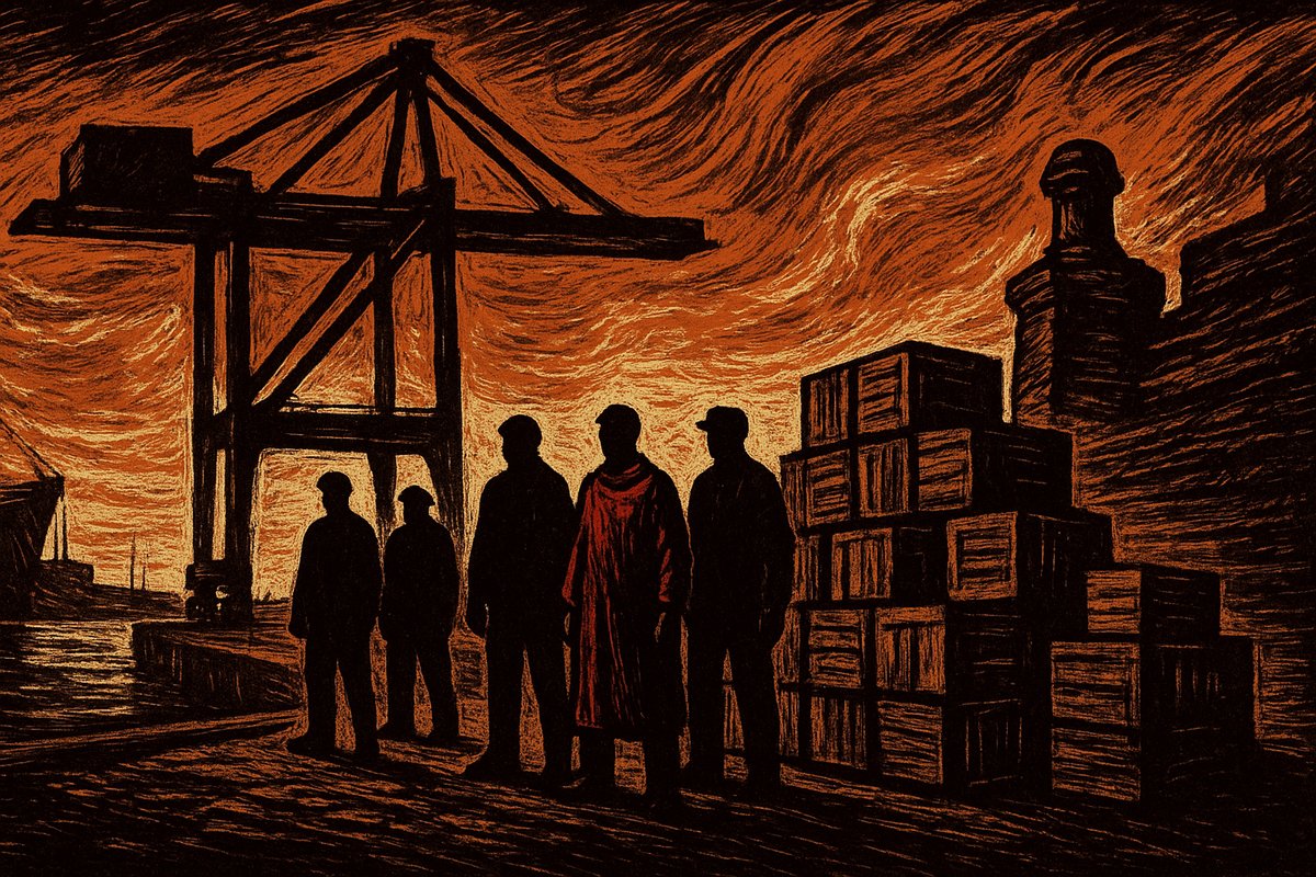 Illustration for: Jolly George 1920 and the October 30 Dockworkers — Yves Laurent