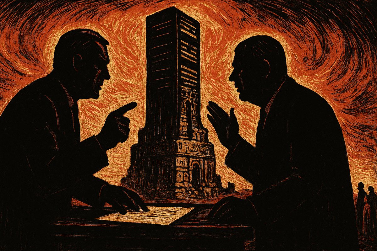 Illustration for: Xi and Trump: Human Oversight of AI Without a Mechanism — Yves Laurent